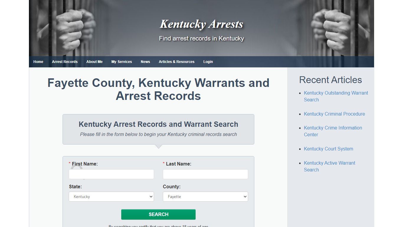 Fayette County, Kentucky Warrants and Arrest Records ...