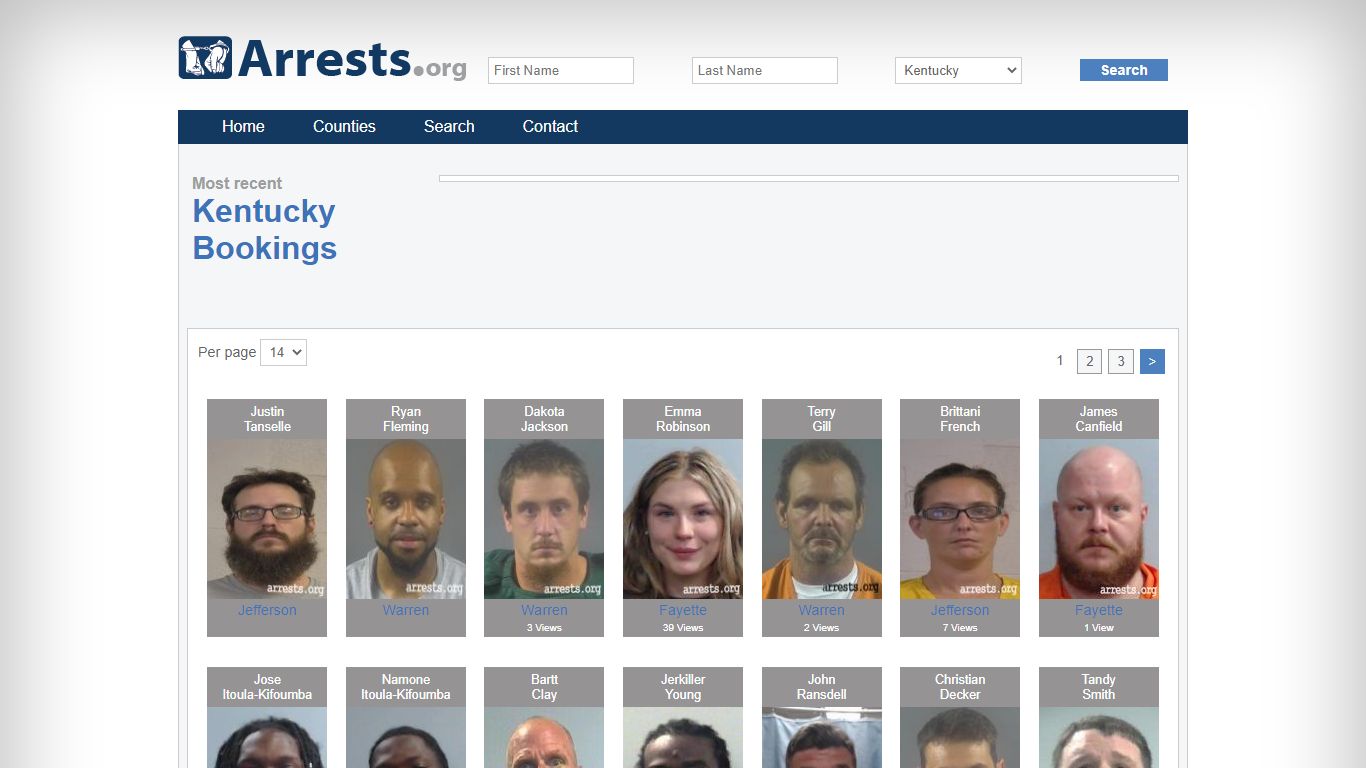 Kentucky Arrests and Inmate Search